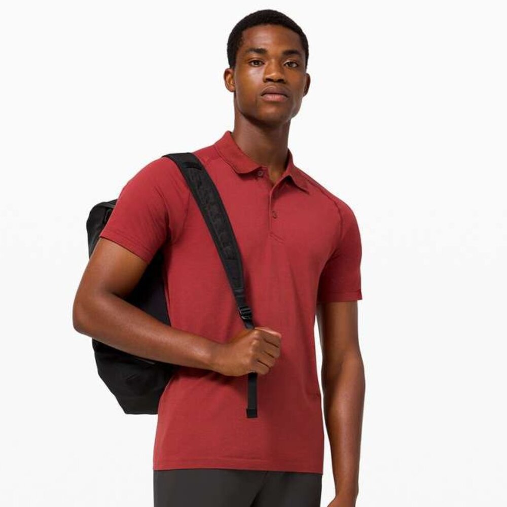 Lululemon Men's Metal Vent Tech Polo 2.0 - Dark Red